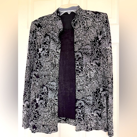 Alex evening glitter twinset top - Picture 3 of 6